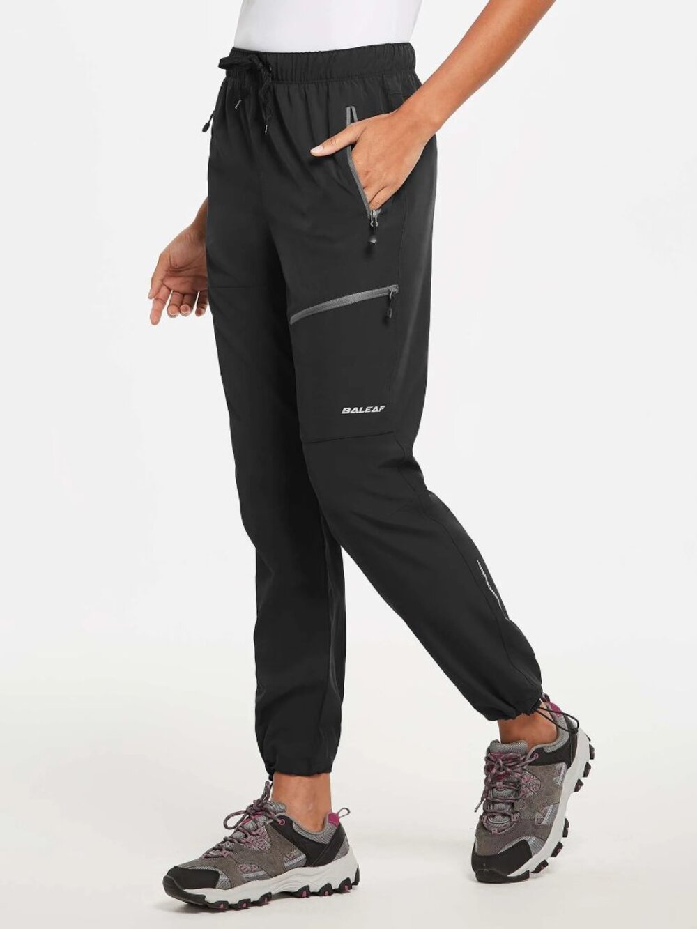 Baleaf Laureate UPF50+ DWR Hiking Pants Black Women's Medium